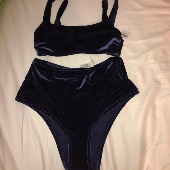 aerie Other - Aerie navy blue velvet swimsuit